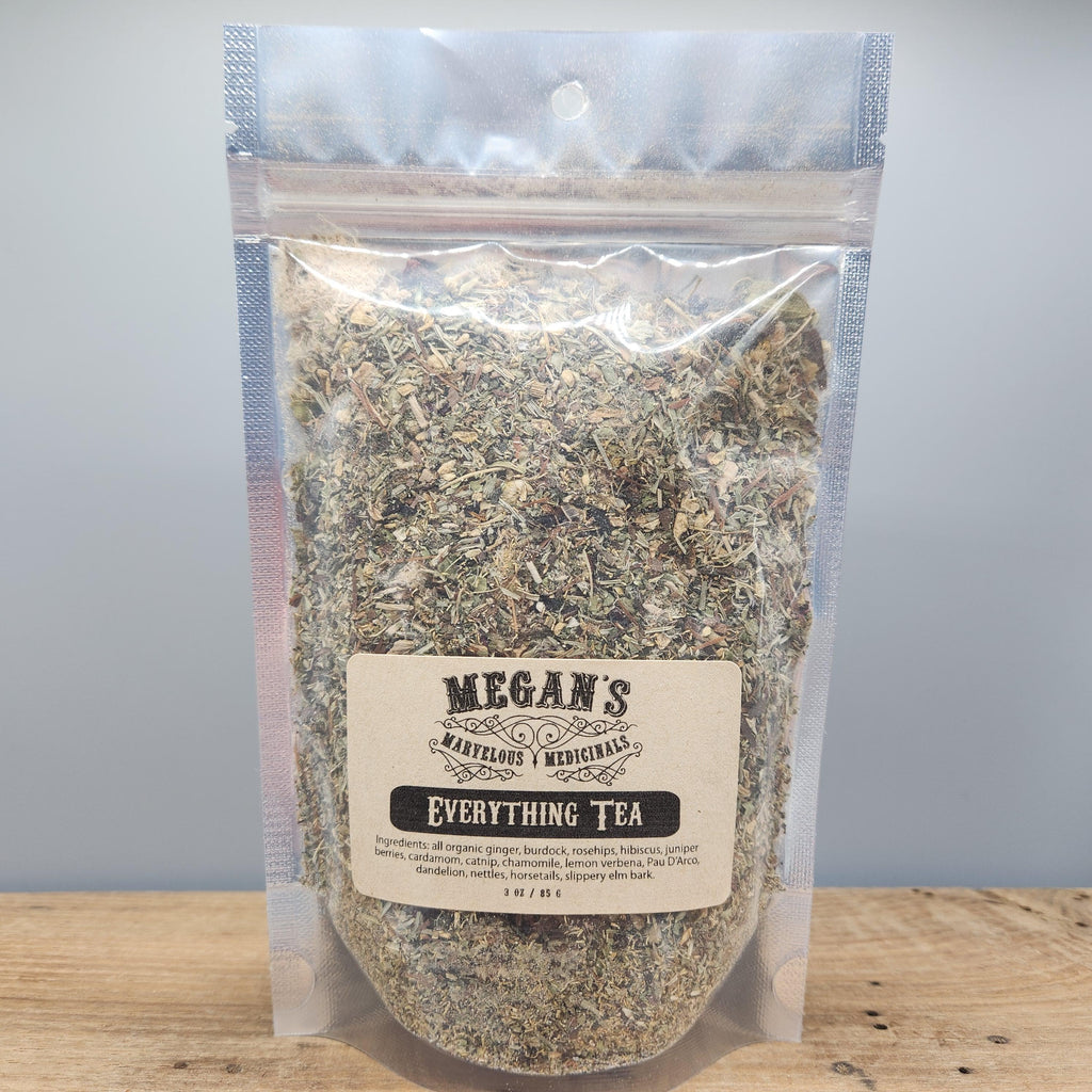 Everything Tea Organic Loose Leaf Herbal Blend Caffeine Free Botanical Tea