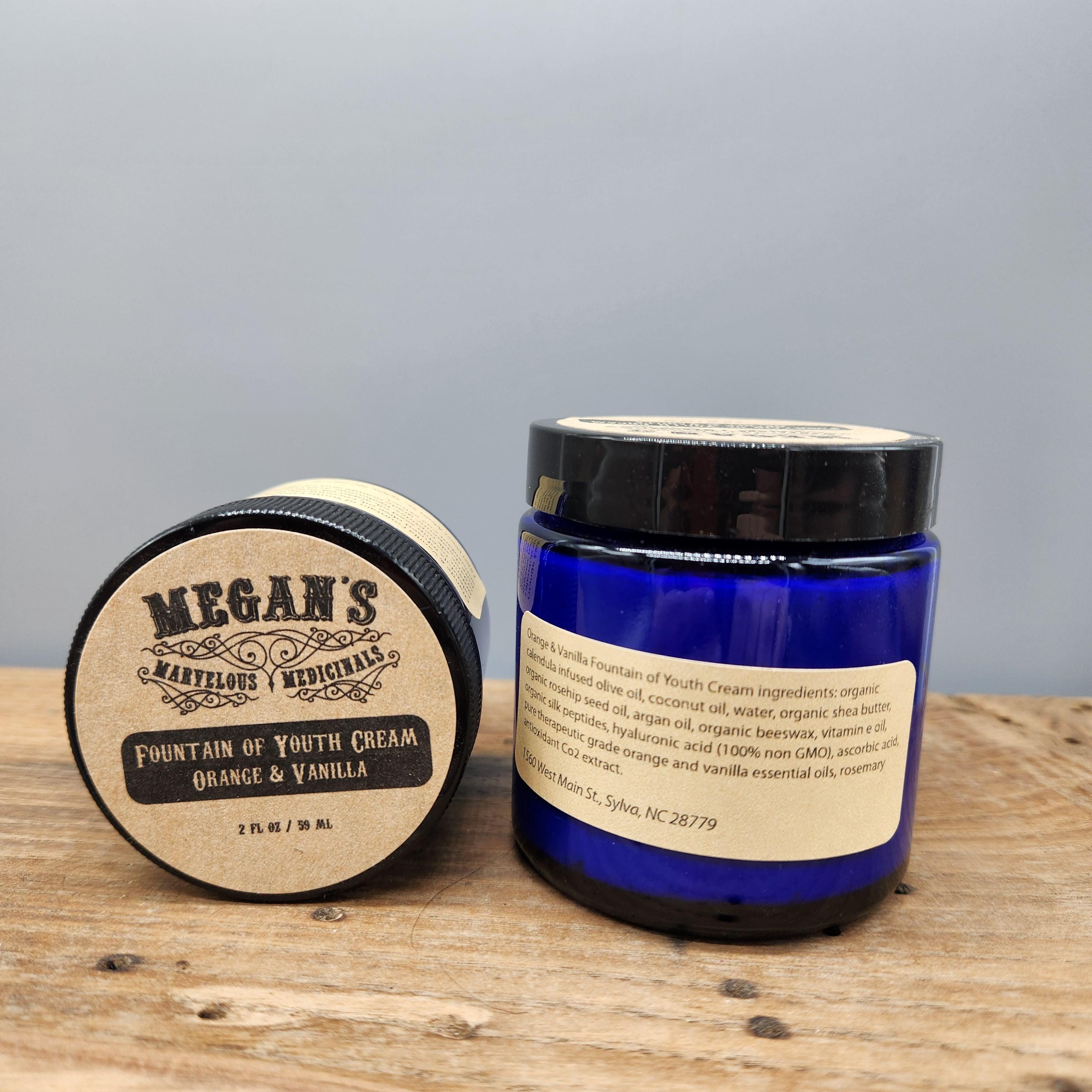 Fountain of Youth Face Cream Anti Aging Natural Moisturizer with Hyaluronic Acid, Silk Peptides, Rosehip & Argan Oil, Calendula