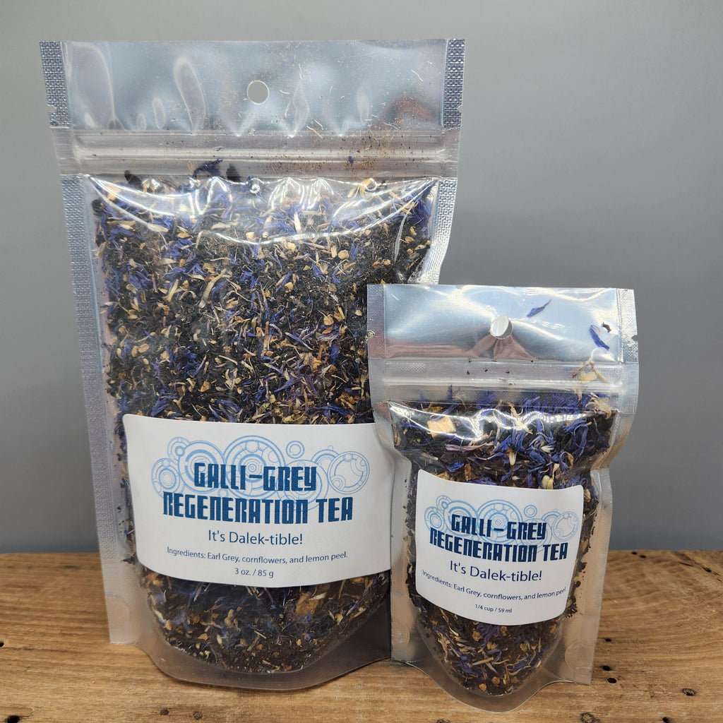 Galli-Grey Tea Doctor Who Themed Organic Earl Grey Loose Leaf Tea Gift Ready