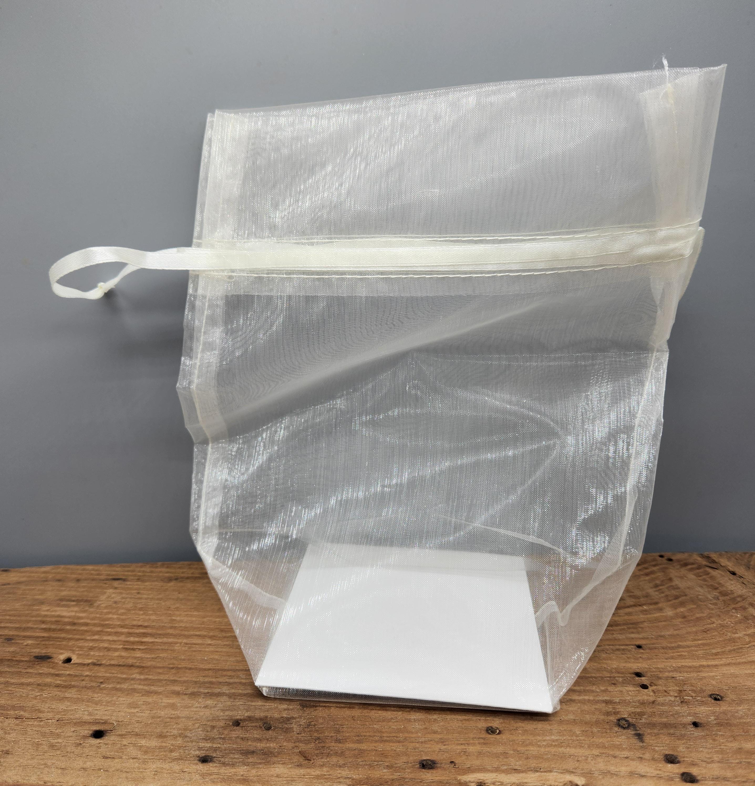 Gauze Gift Bag - add to order, gift wrap, white gauze, cute