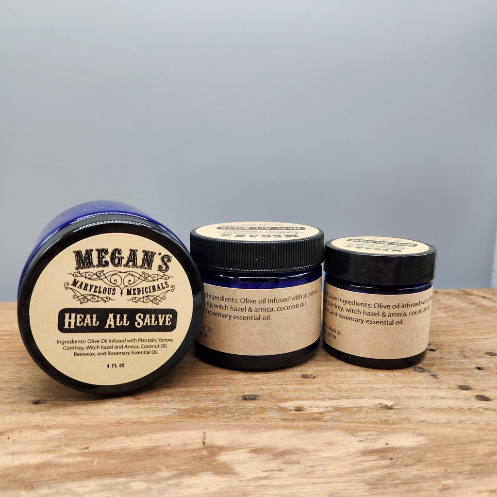 Heal All Skin Salve – Herbal Botanical Balm with Plantain, Yarrow & Arnica