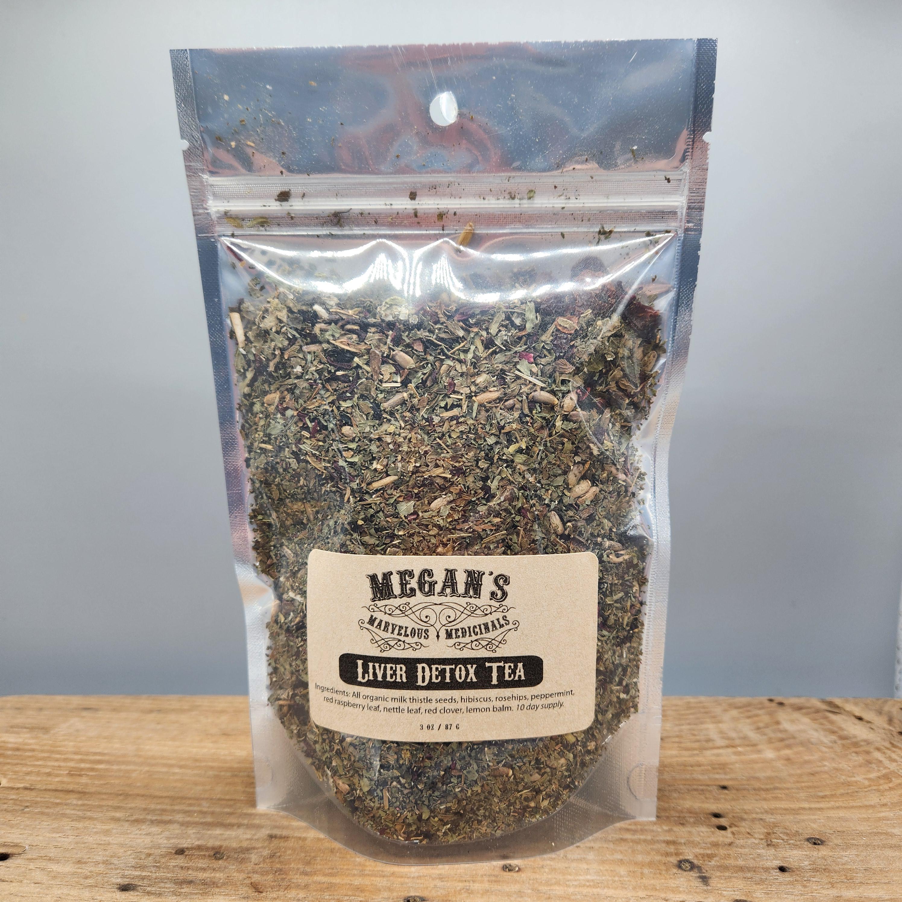 Liver Detox Tea Organic Blend, Loose Leaf Herbal Tea 3 or 10-Day Supply