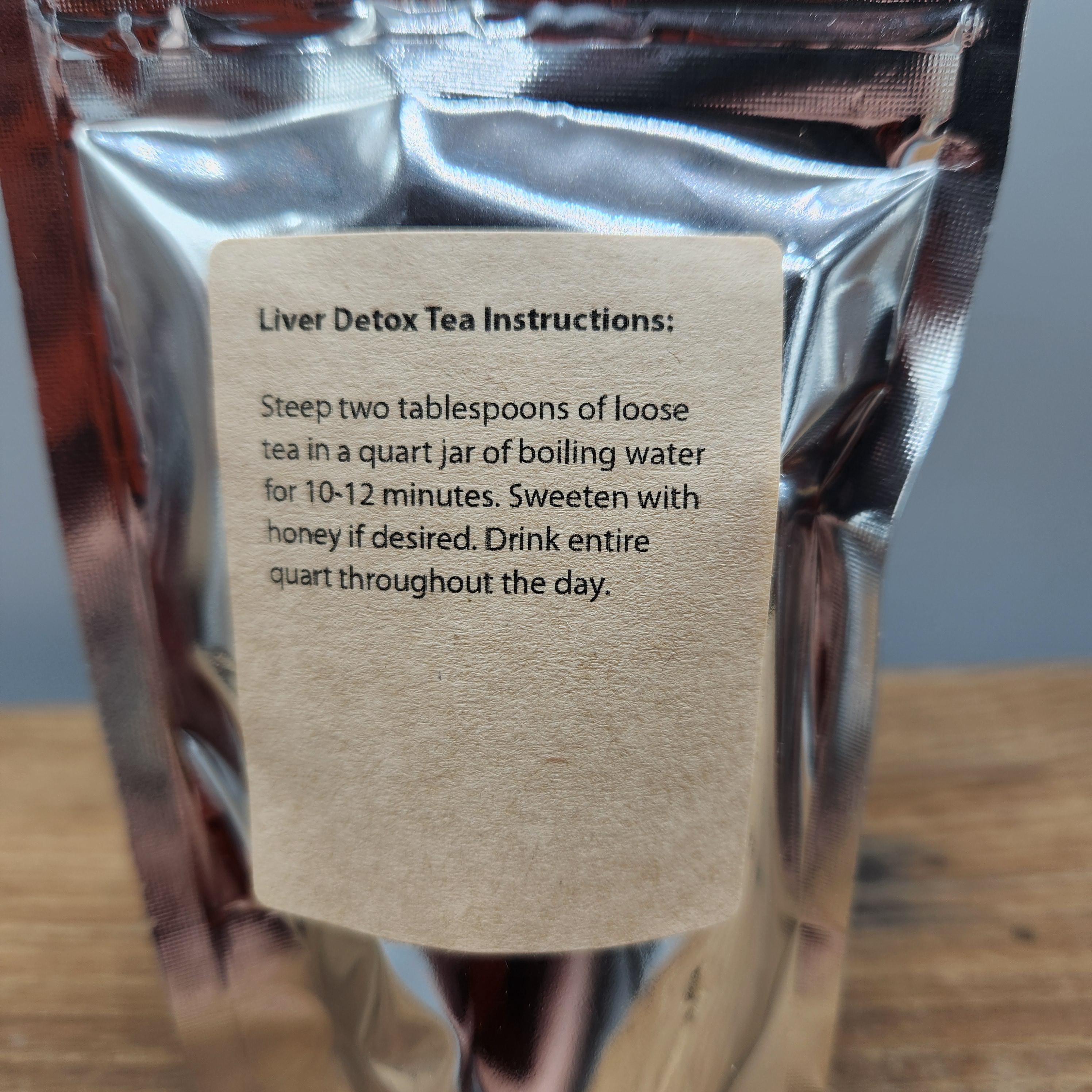 Liver Detox Tea Organic Blend, Loose Leaf Herbal Tea 3 or 10-Day Supply