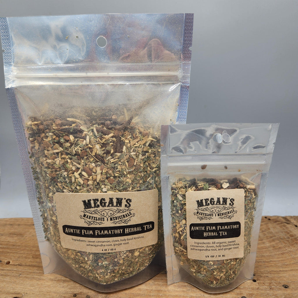 Auntie Flim Flamatory Herbal Tea  Comforting Botanical Blend for Daily Balance – Caffeine Free Loose Leaf Tea