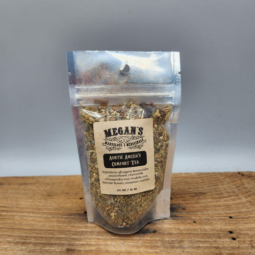 Auntie Angzia’s Comfort Tea Organic Loose Leaf Botanical Blend Caffeine-Free Floral Blend