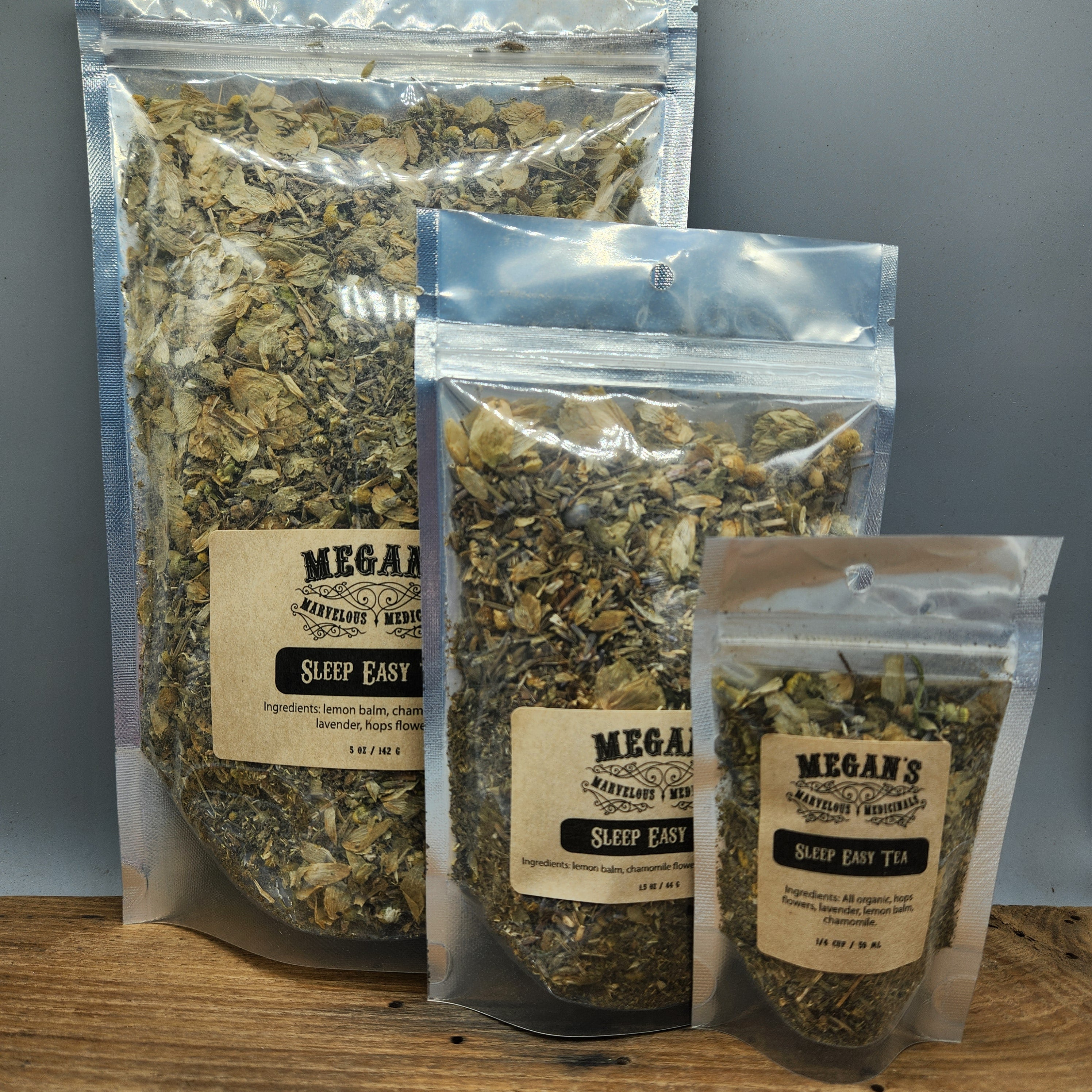 Sleep Easy Organic Tea Loose Leaf Herbal Tea Caffeine-Free Nighttime Blend