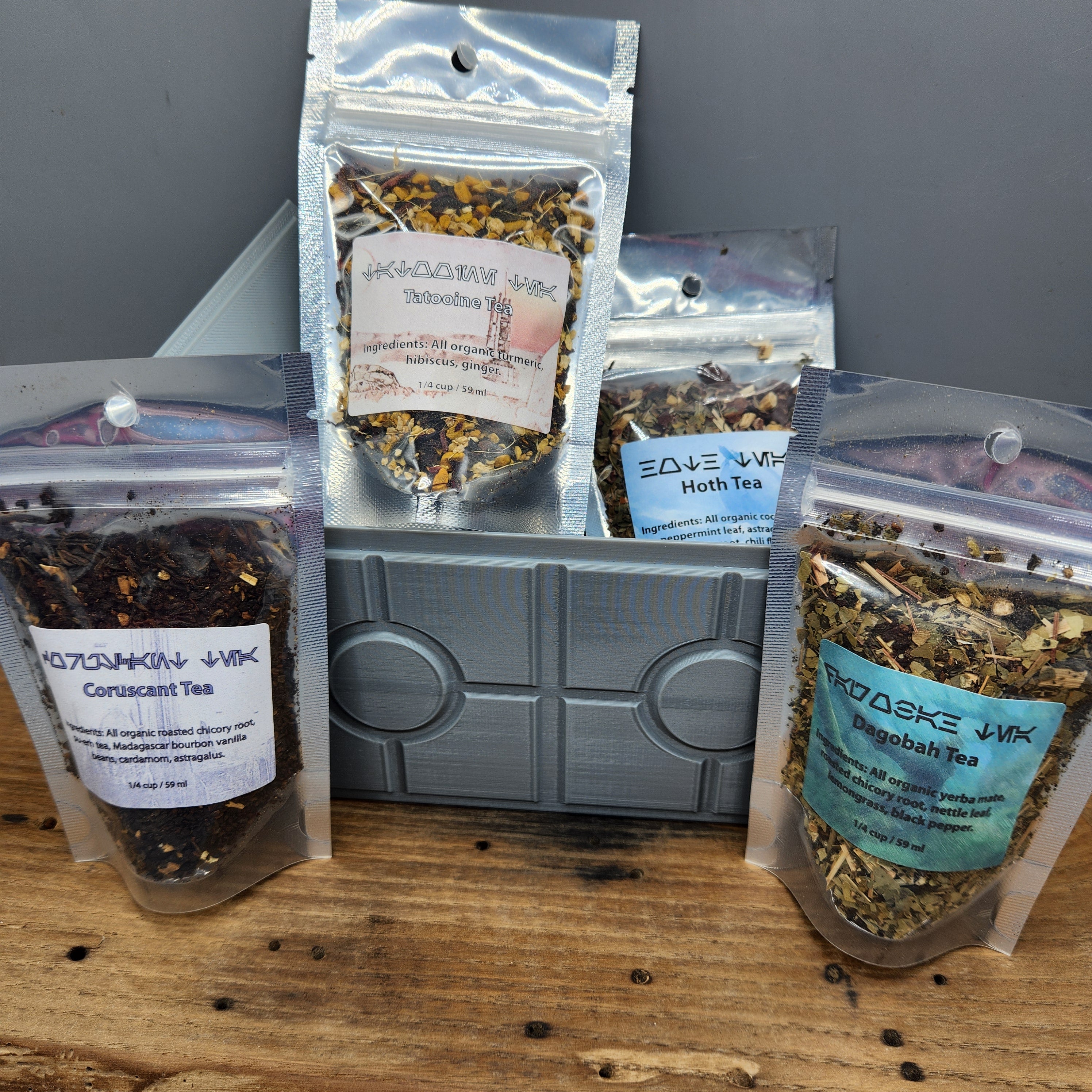 Star Wars Tea Set – 4 Galactic Organic Loose Leaf Blends with Optional 3D Printed Box