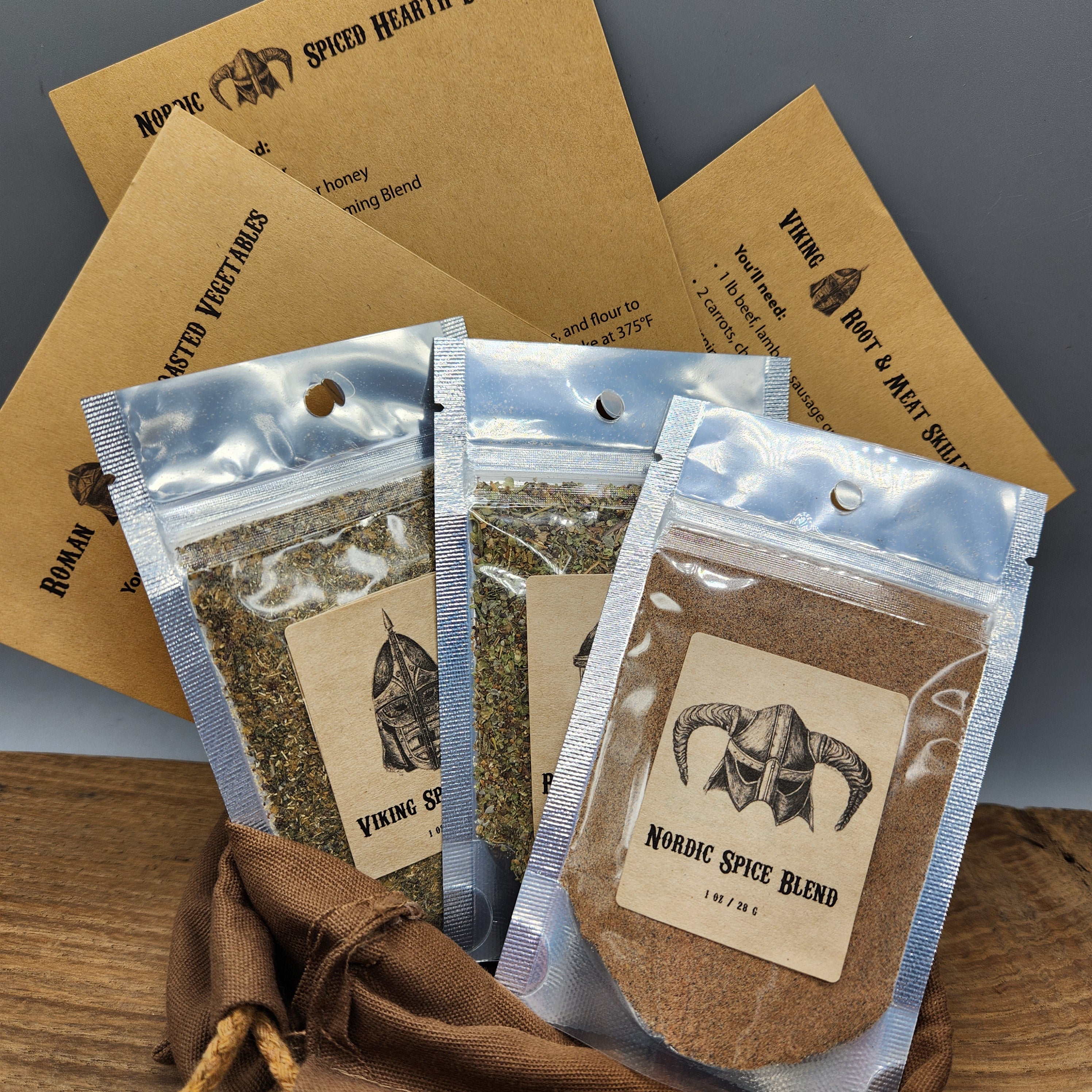 Medieval Spice Mix Gift Set – Skyrim Inspired Organic Fantasy Cooking Spices