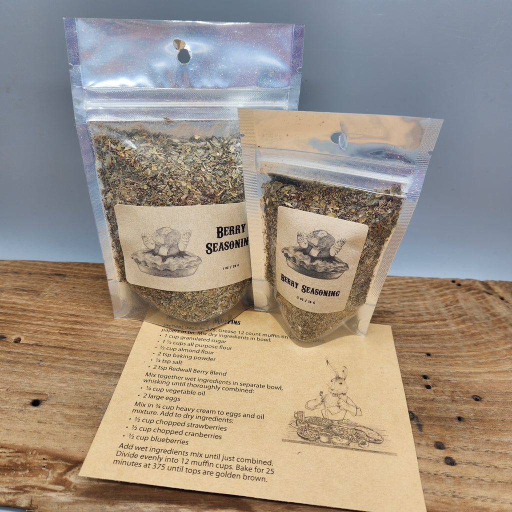 Redwall Inspired Spice Set – 5 Fantasy Cooking Blends with Recipe Cards & 3D Barrel