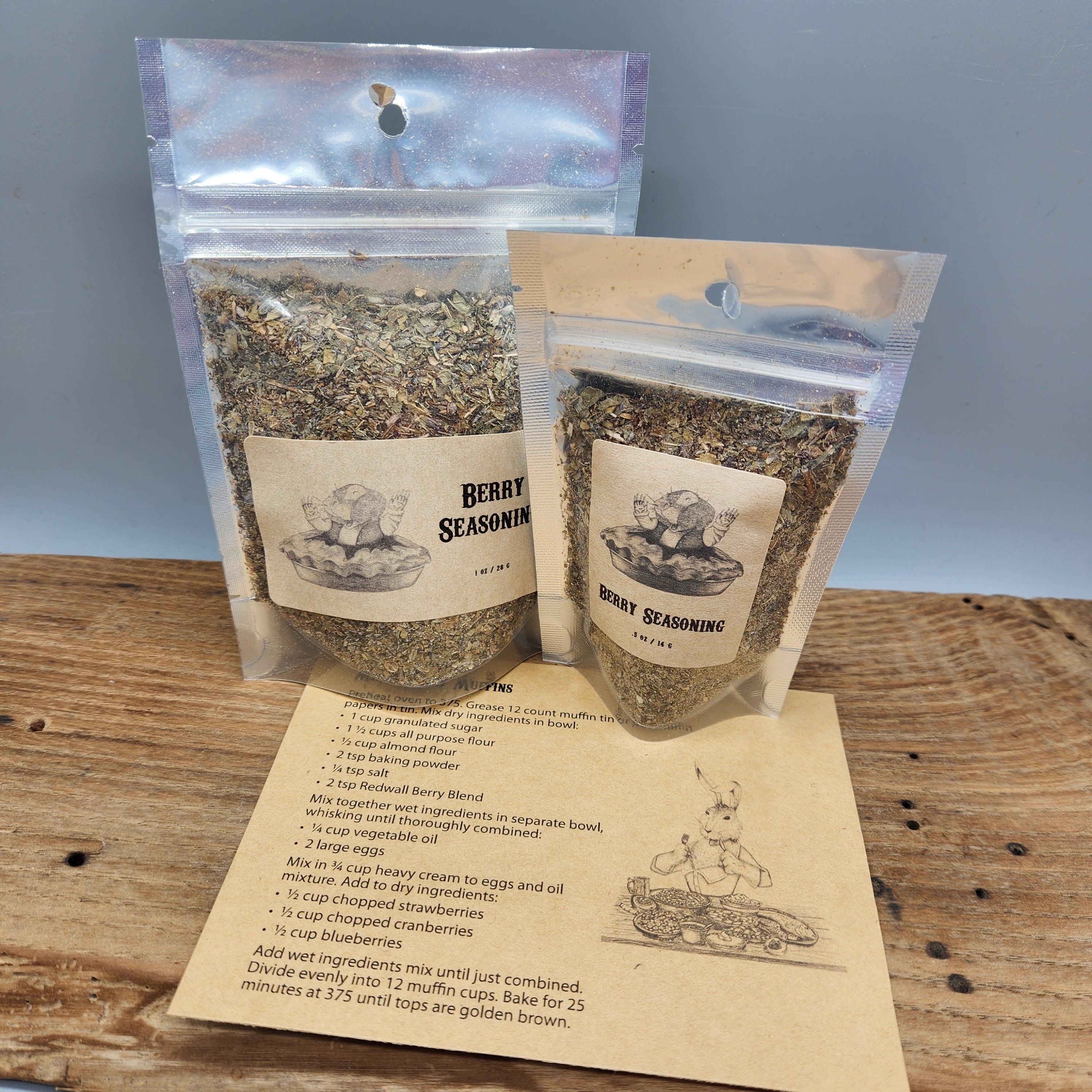 Redwall Inspired Spice Set – 5 Fantasy Cooking Blends with Recipe Cards & 3D Barrel