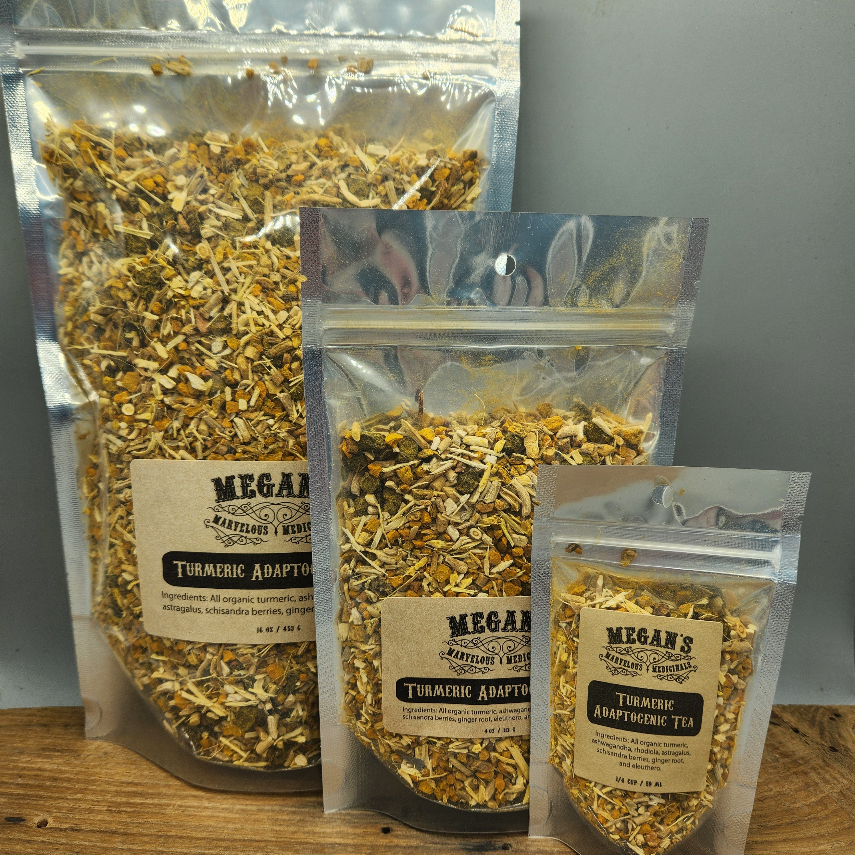 Turmeric Adaptogen Organic Tea Loose Leaf Herbal Blend