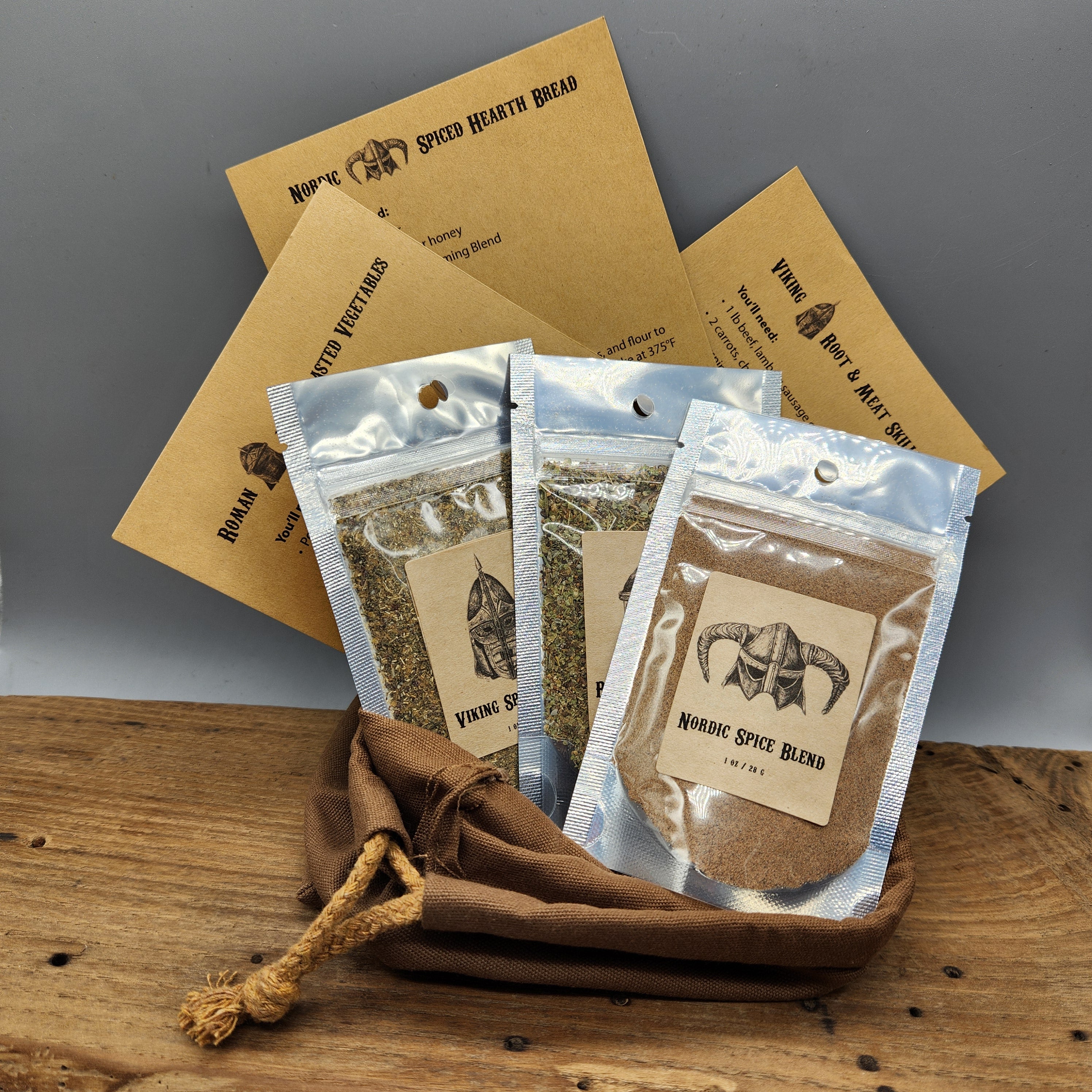 Medieval Spice Mix Gift Set – Skyrim Inspired Organic Fantasy Cooking Spices
