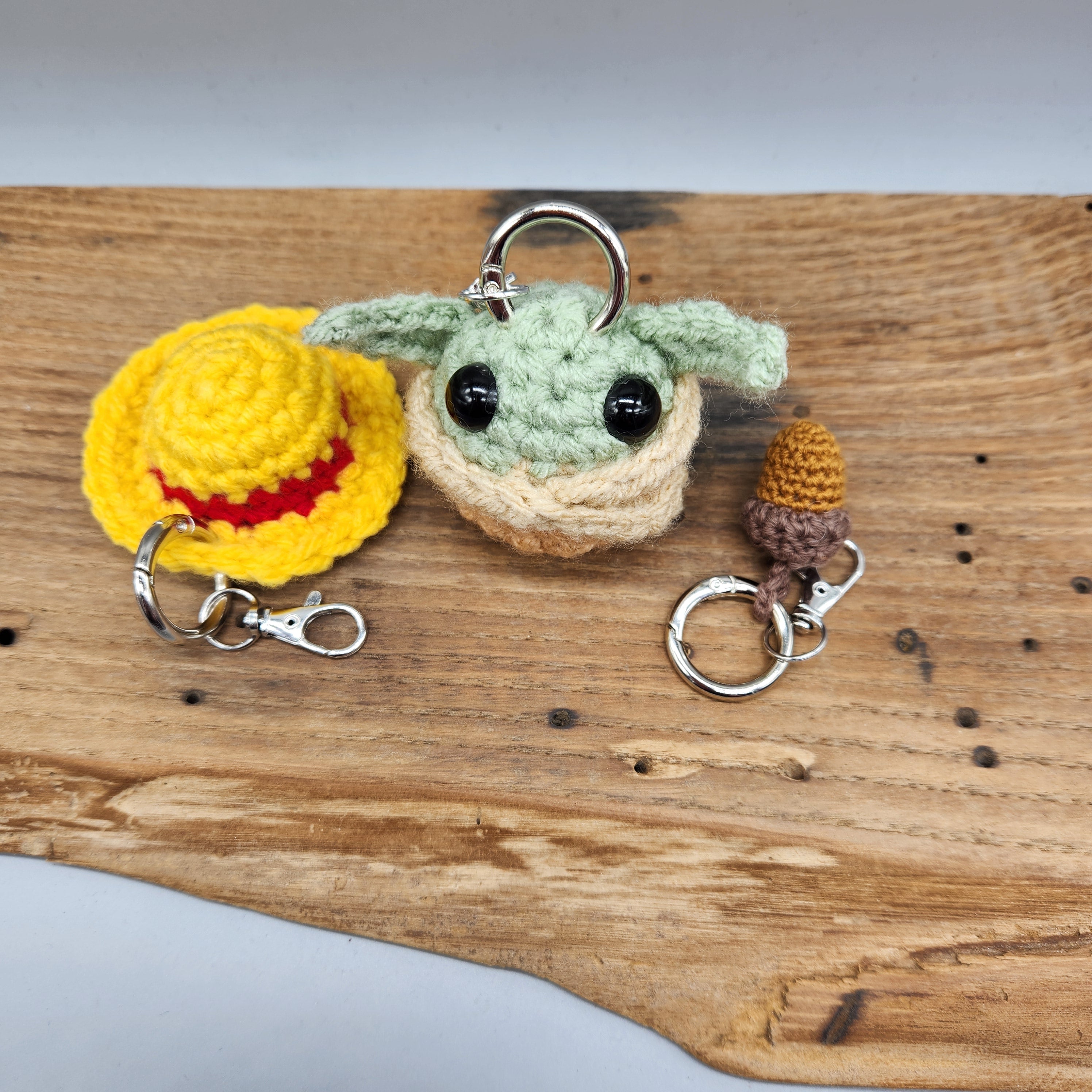 Hand Crocheted Keychains | Amigurumi, Anime & Acorn Designs