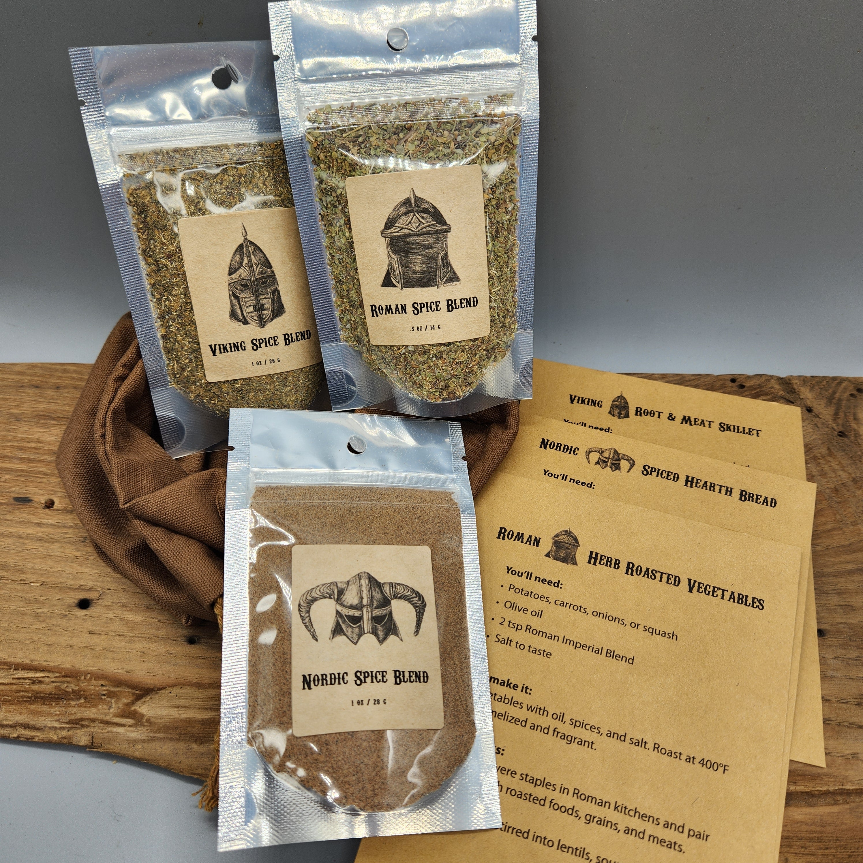 Medieval Spice Mix Gift Set – Skyrim Inspired Organic Fantasy Cooking Spices