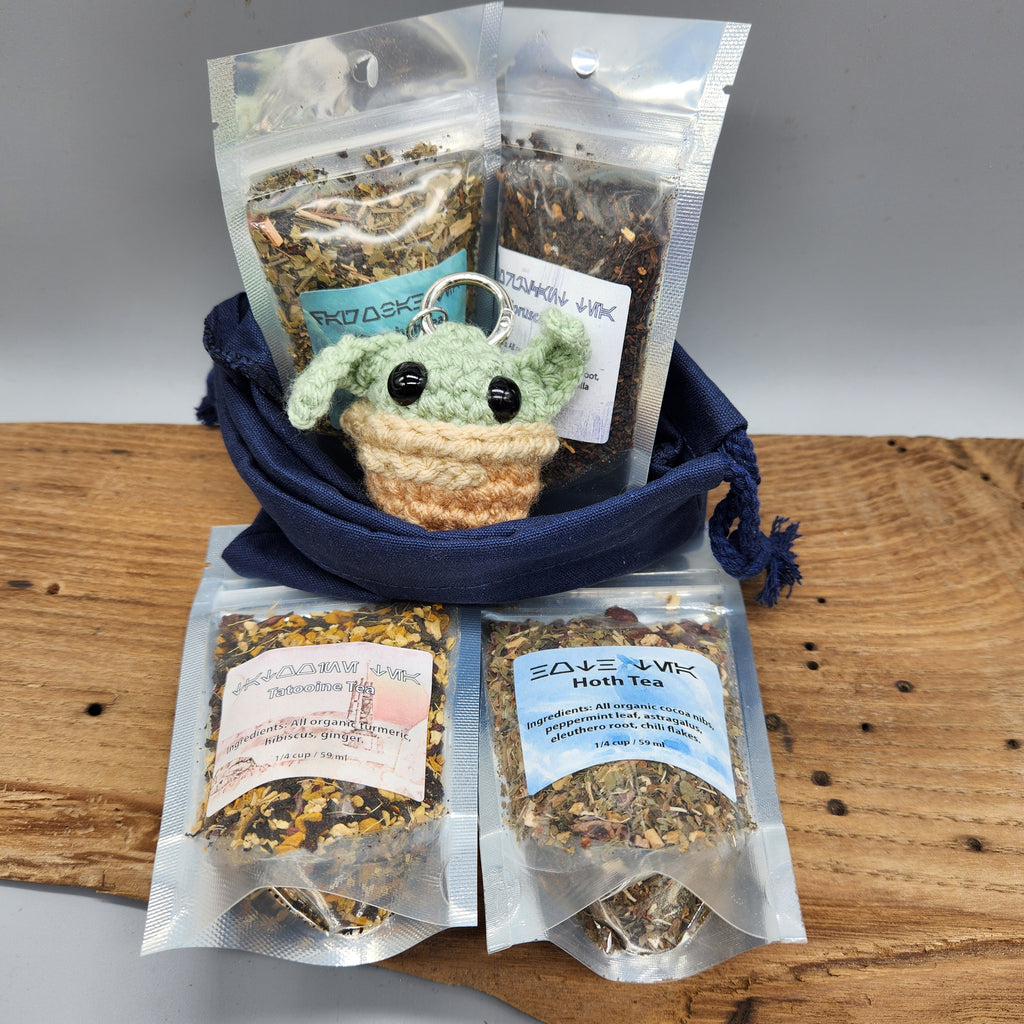 Star Wars Tea Set – 4 Galactic Organic Loose Leaf Blends with Optional 3D Printed Box