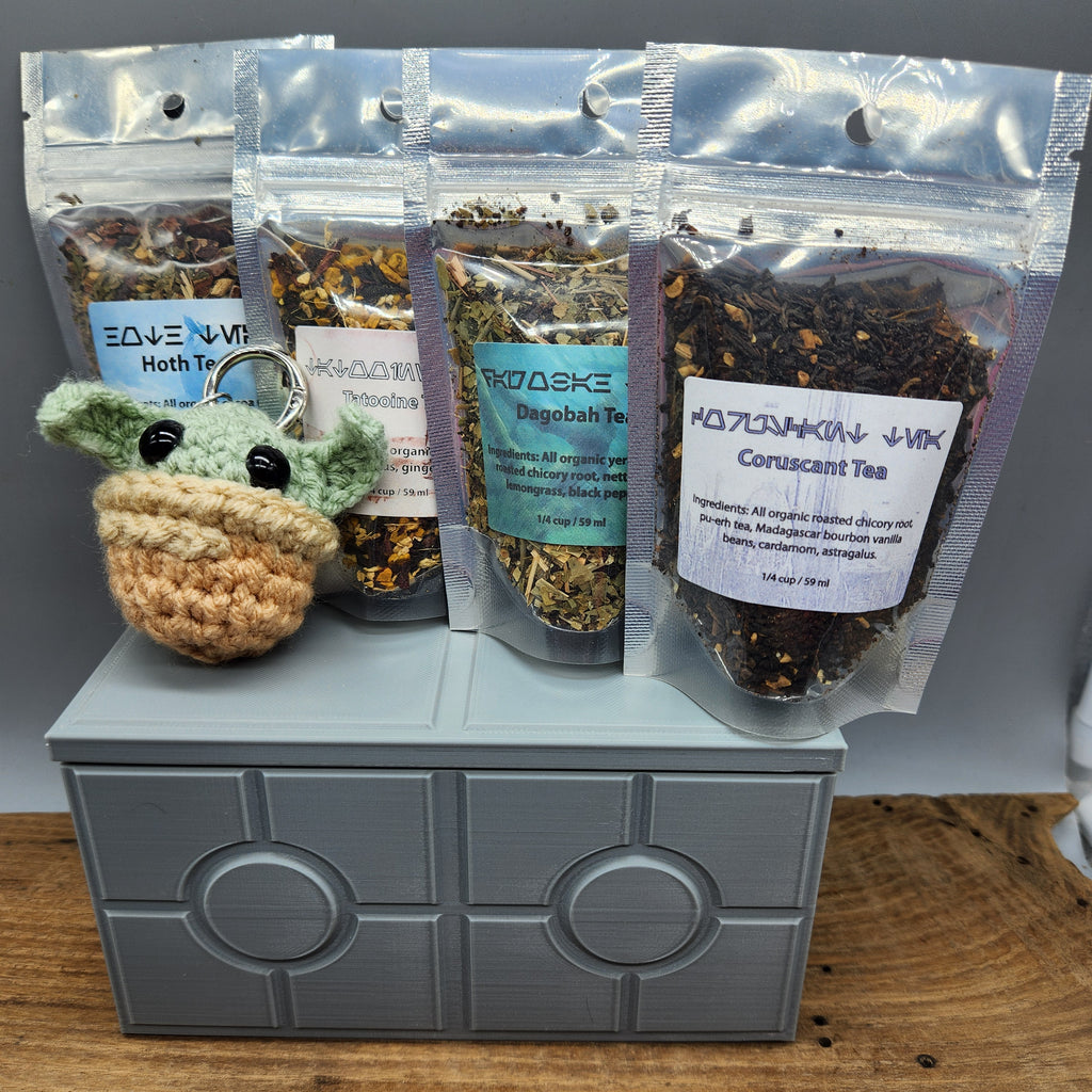 Star Wars Tea Set – 4 Galactic Organic Loose Leaf Blends with Optional 3D Printed Box