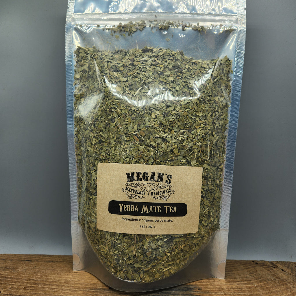 Yerba Mate Green Organic Tea, Loose Leaf South American Mate, Natural Caffeine Tea