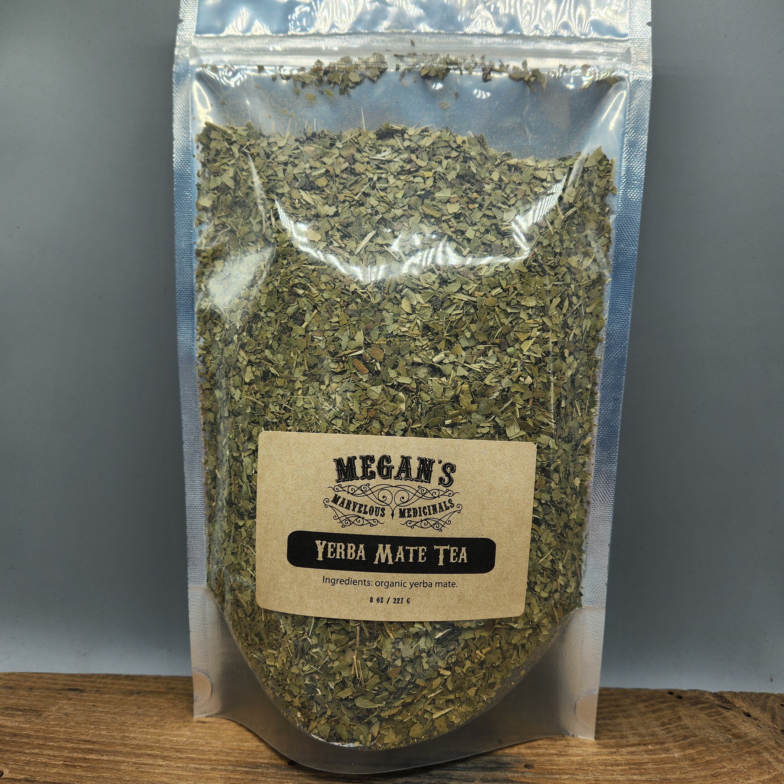 Yerba Mate Green Organic Tea, Loose Leaf South American Mate, Natural Caffeine Tea