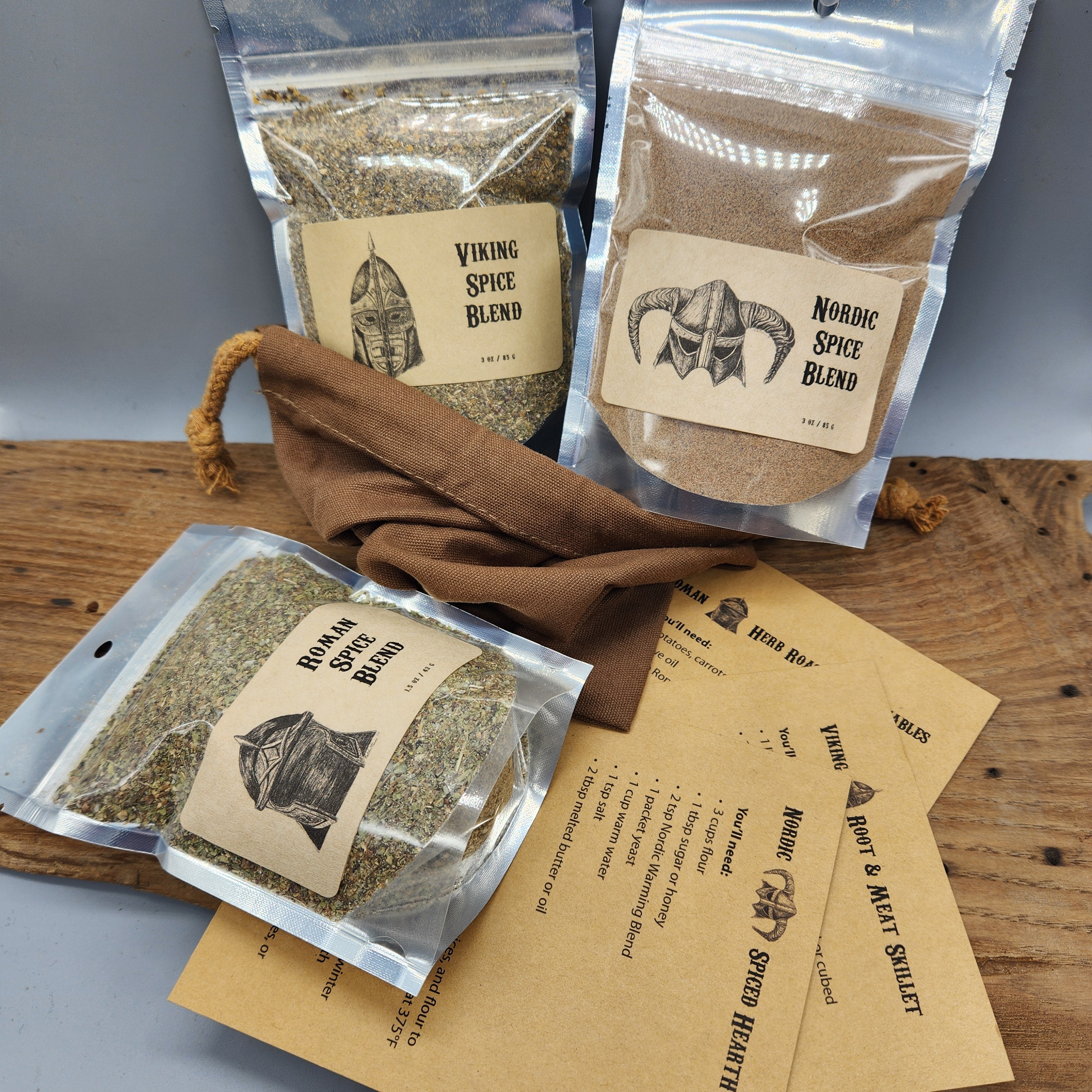 Medieval Spice Mix Gift Set – Skyrim Inspired Organic Fantasy Cooking Spices