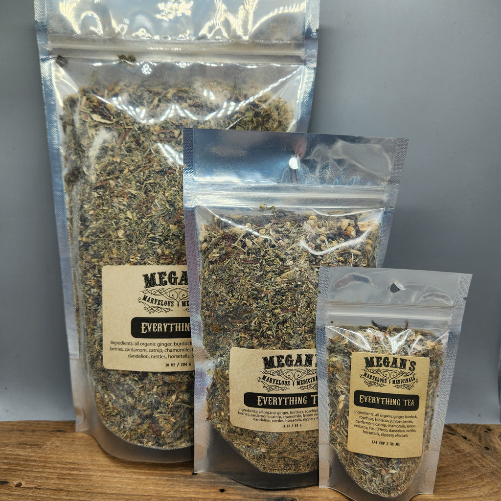 Everything Tea Organic Loose Leaf Herbal Blend Caffeine Free Botanical Tea