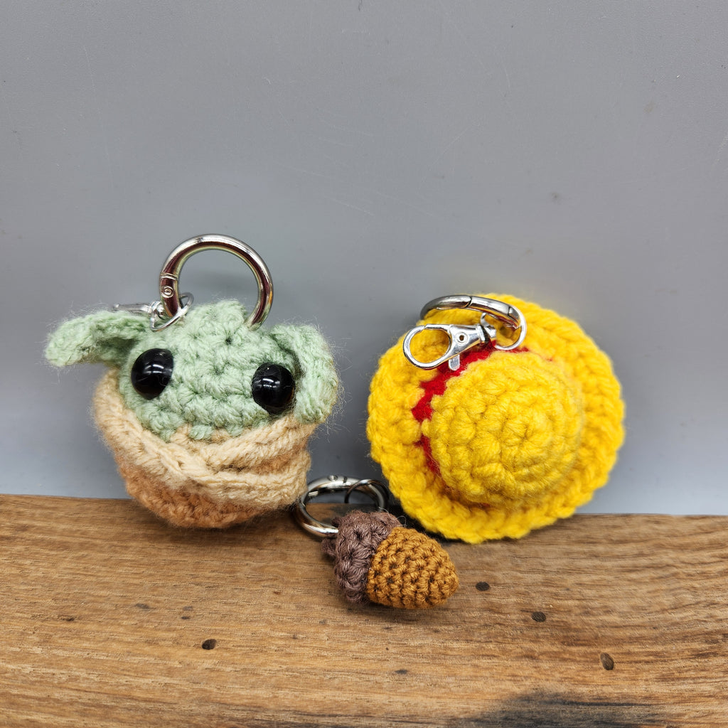 Hand Crocheted Keychains | Amigurumi, Anime & Acorn Designs