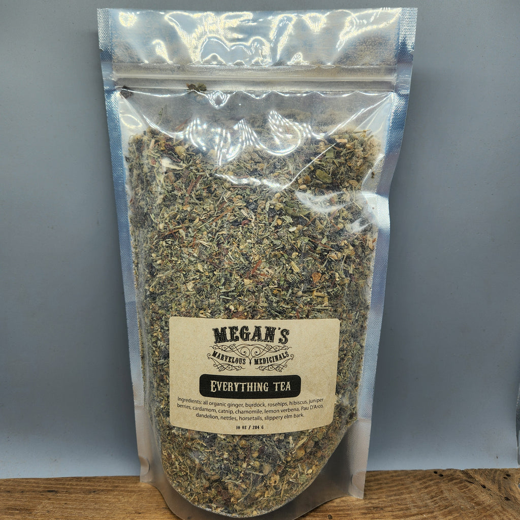 Everything Tea Organic Loose Leaf Herbal Blend Caffeine Free Botanical Tea