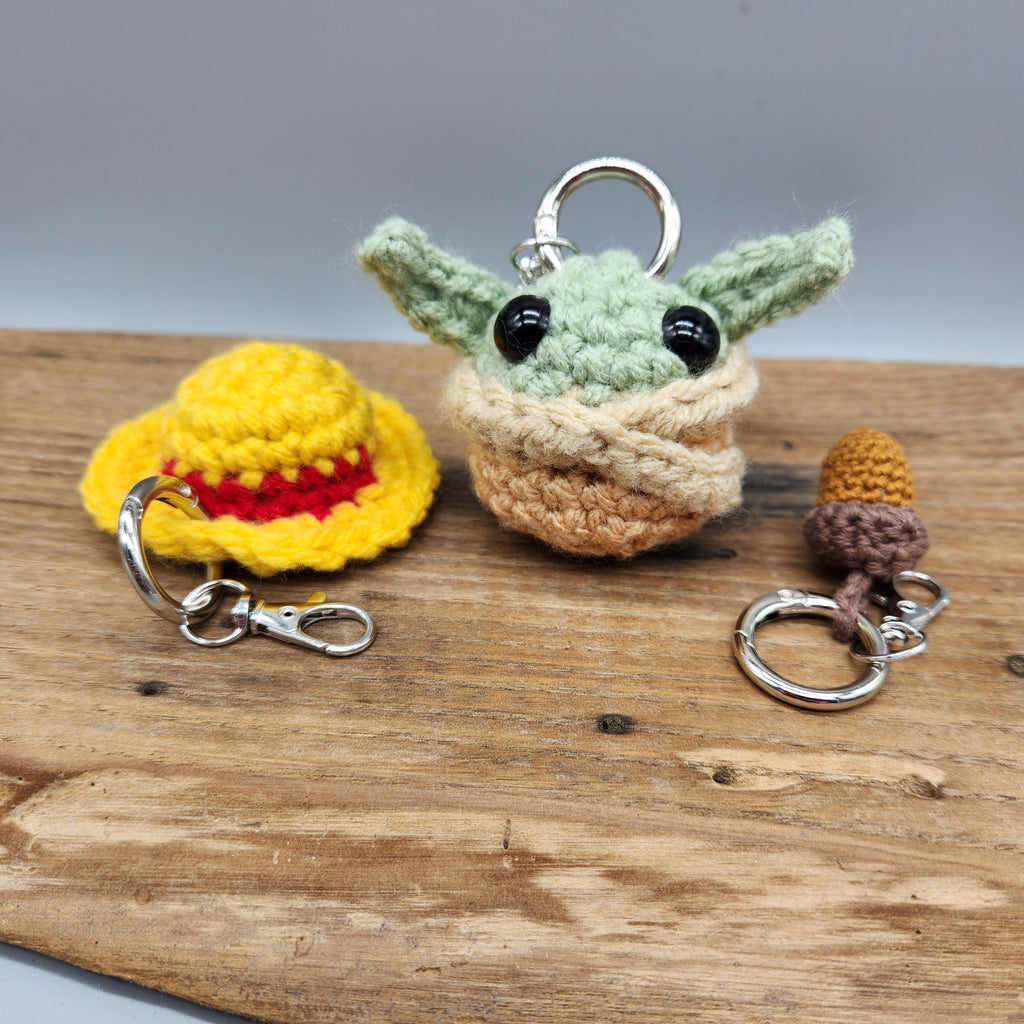 Hand Crocheted Keychains | Amigurumi, Anime & Acorn Designs