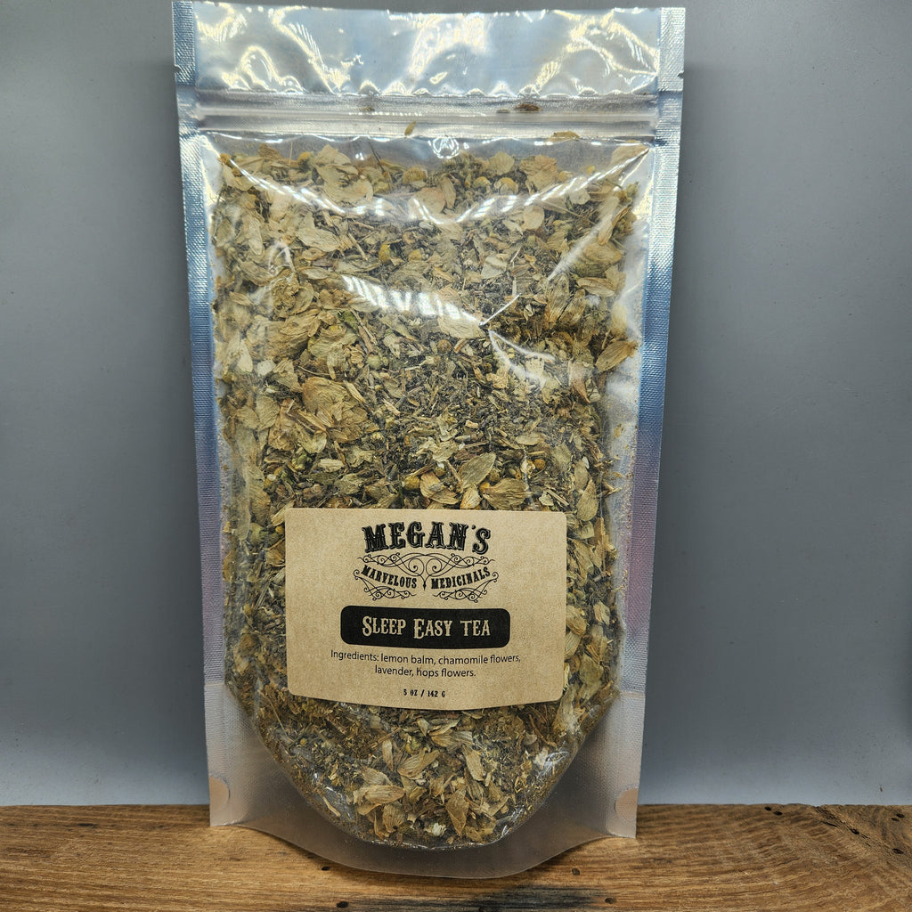 Sleep Easy Organic Tea Loose Leaf Herbal Tea Caffeine-Free Nighttime Blend